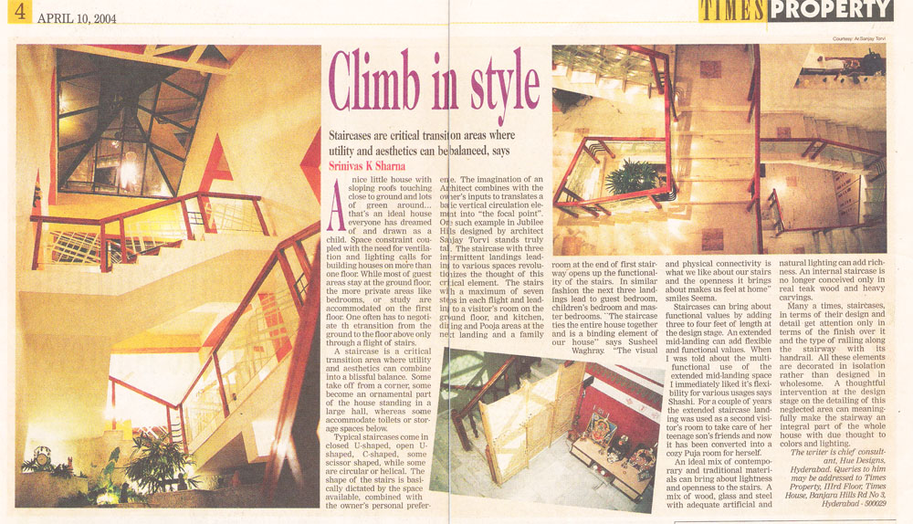 Times property article- Staircases